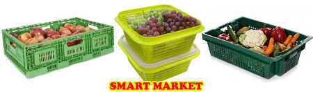 Ящики овощные пластиковые под овощи и фрукты